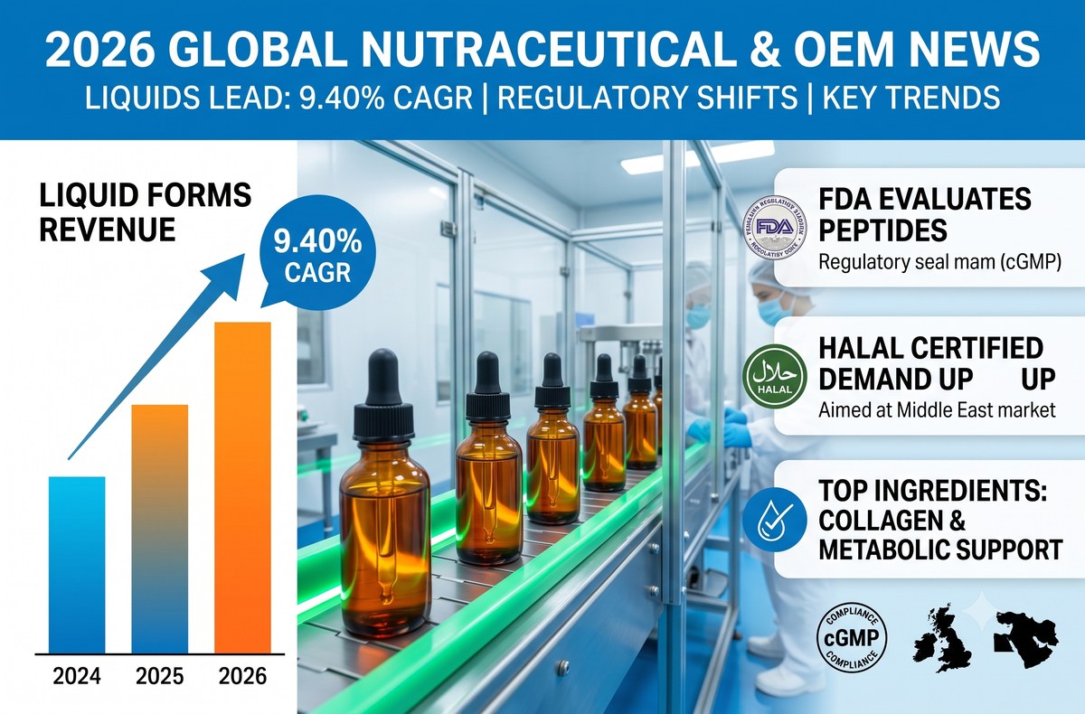2026 global dietary supplement and OEM manufacturing trends