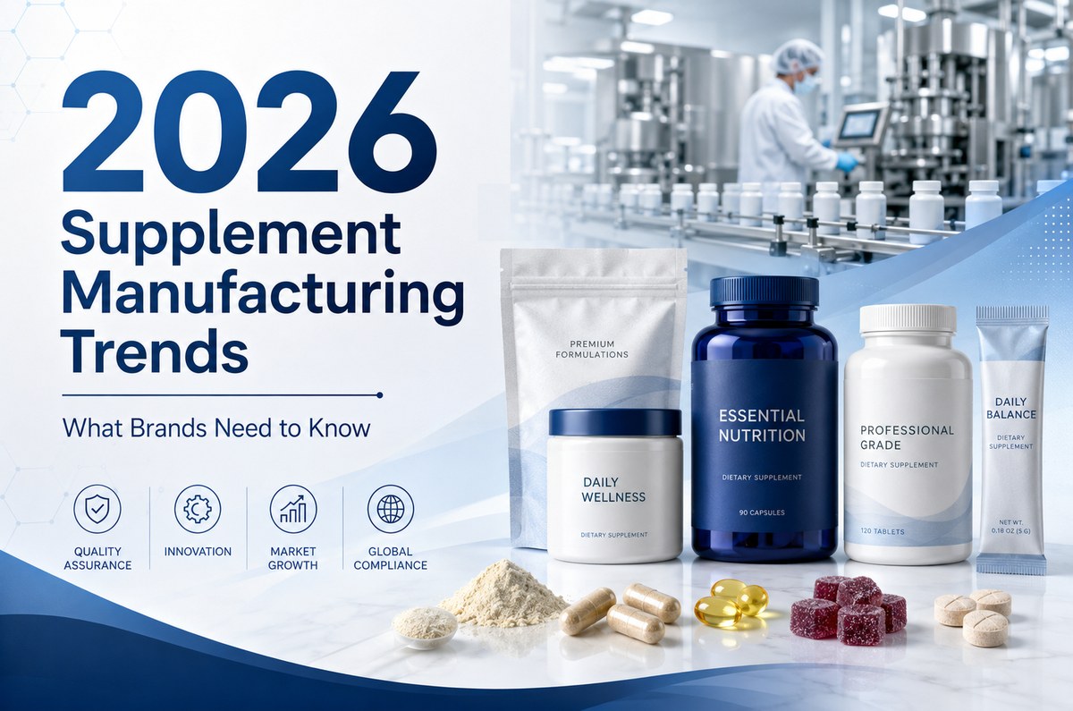 2026 supplement manufacturing trends what brands need to know