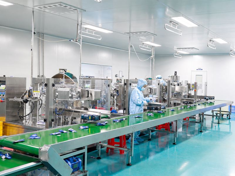 Supplement production conveyor line
