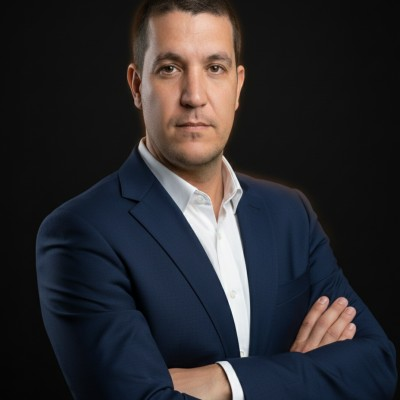 Customer portrait: man in a dark suit