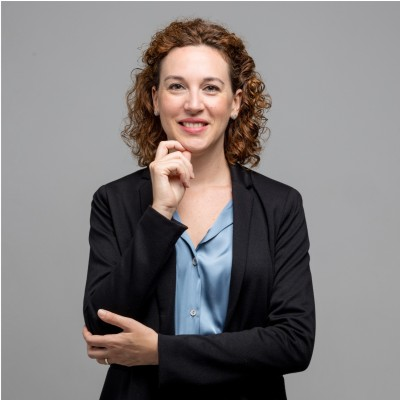 Customer portrait: woman in a black jacket