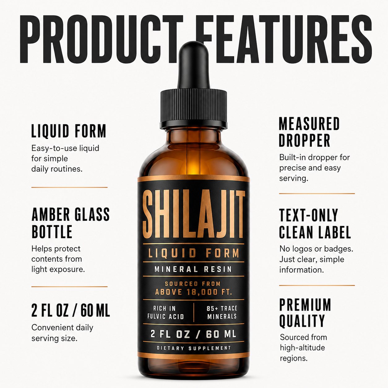 Shilajit Liquid Drops (DJ014), product view 6