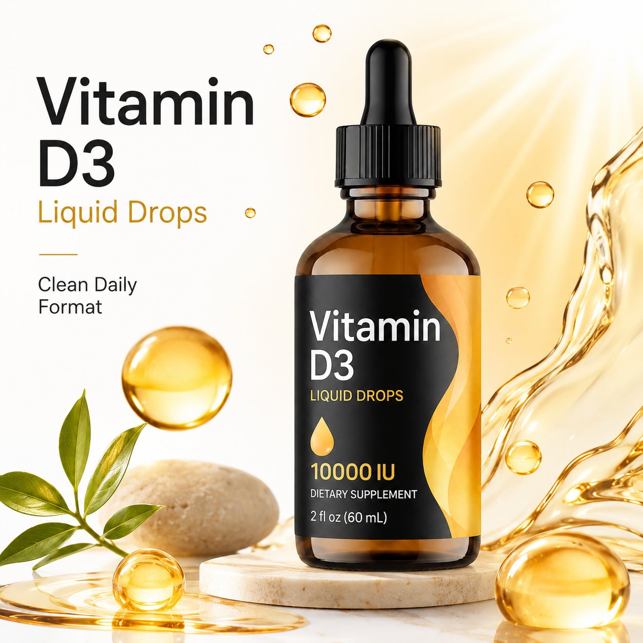 Vitamin D3 Liquid Drops (DJ018), product view 5