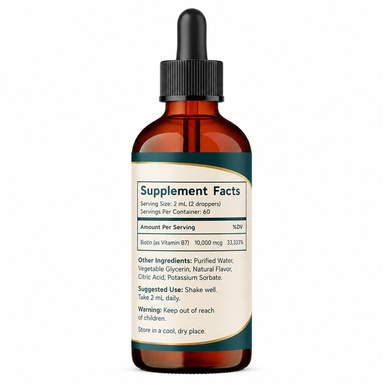 Biotin Liquid Drops (DJ408), product view 2