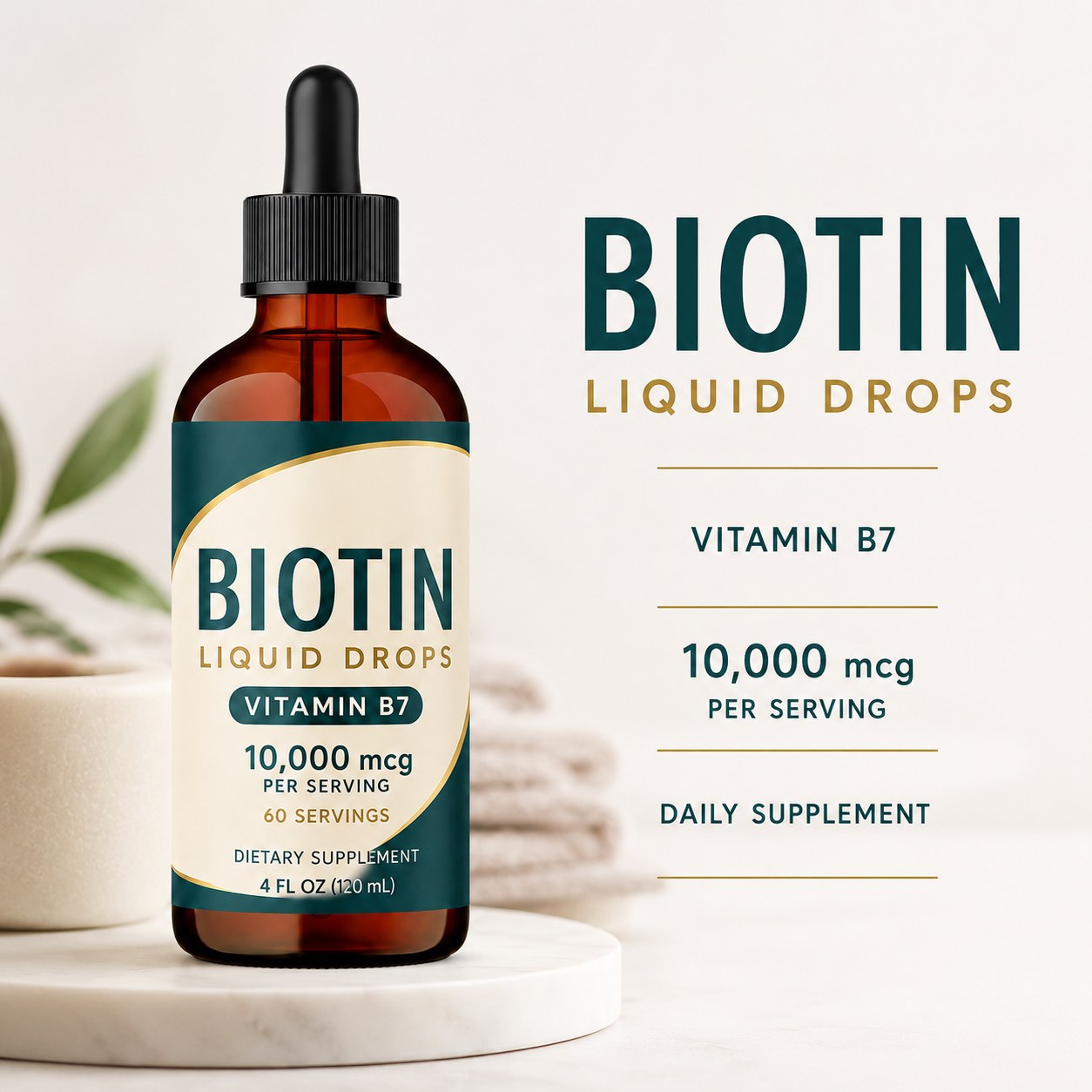 Biotin Liquid Drops (DJ408), product view 5