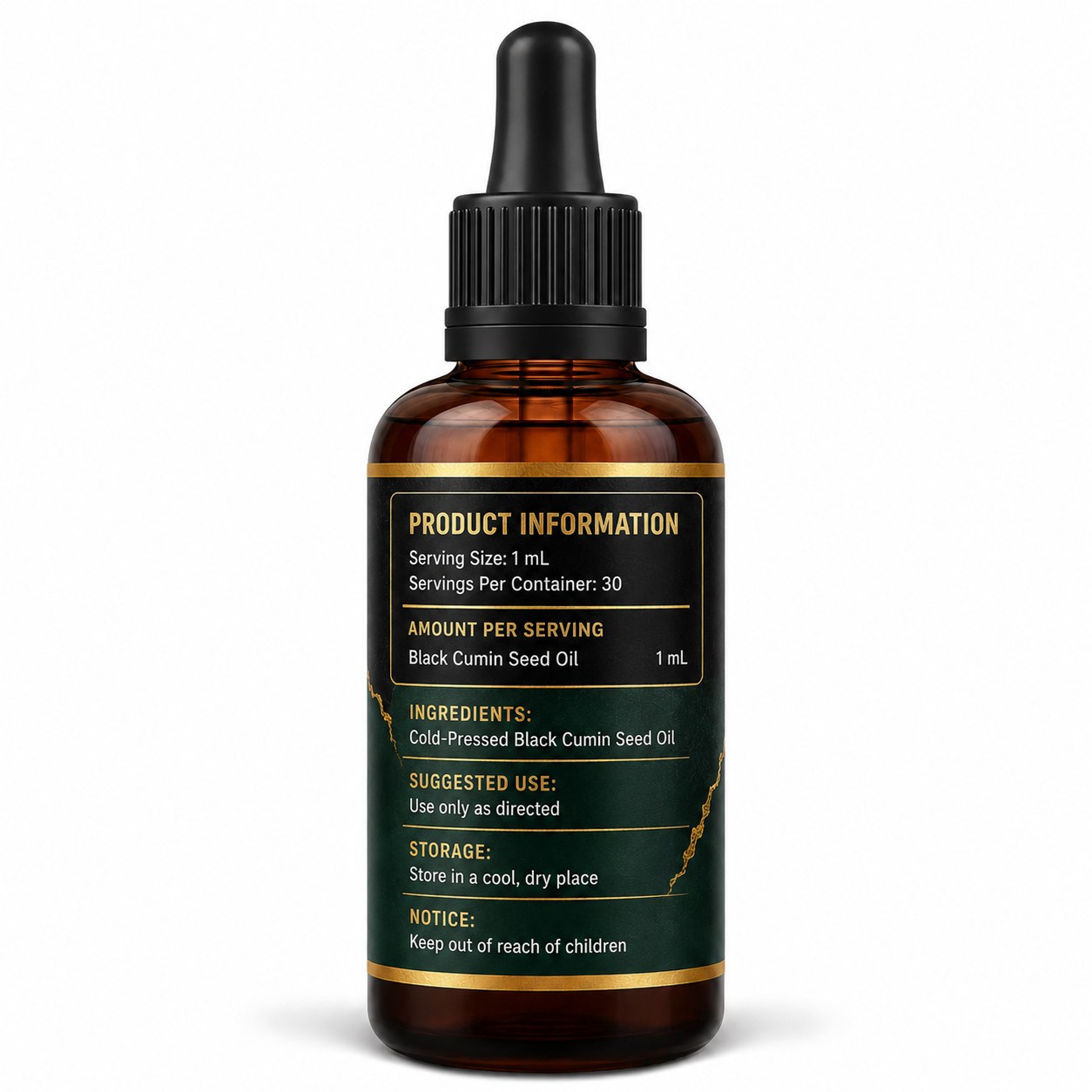 Black Seed Oil Drops (DJ553), product view 2