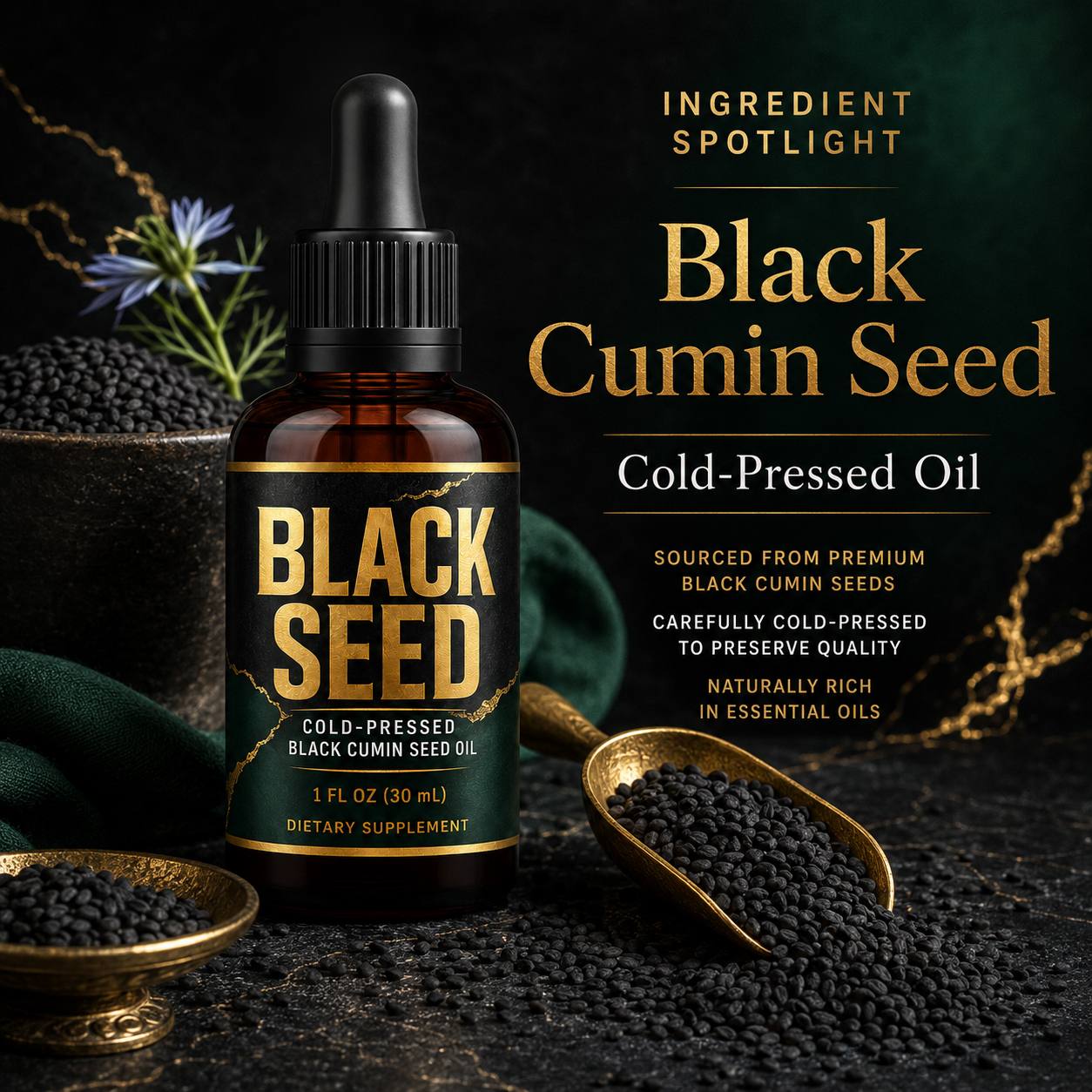 Black Seed Oil Drops (DJ553), product view 3