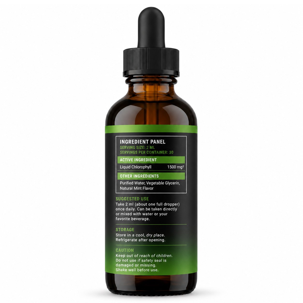 Liquid Chlorophyll Drops (DJ562), product view 2