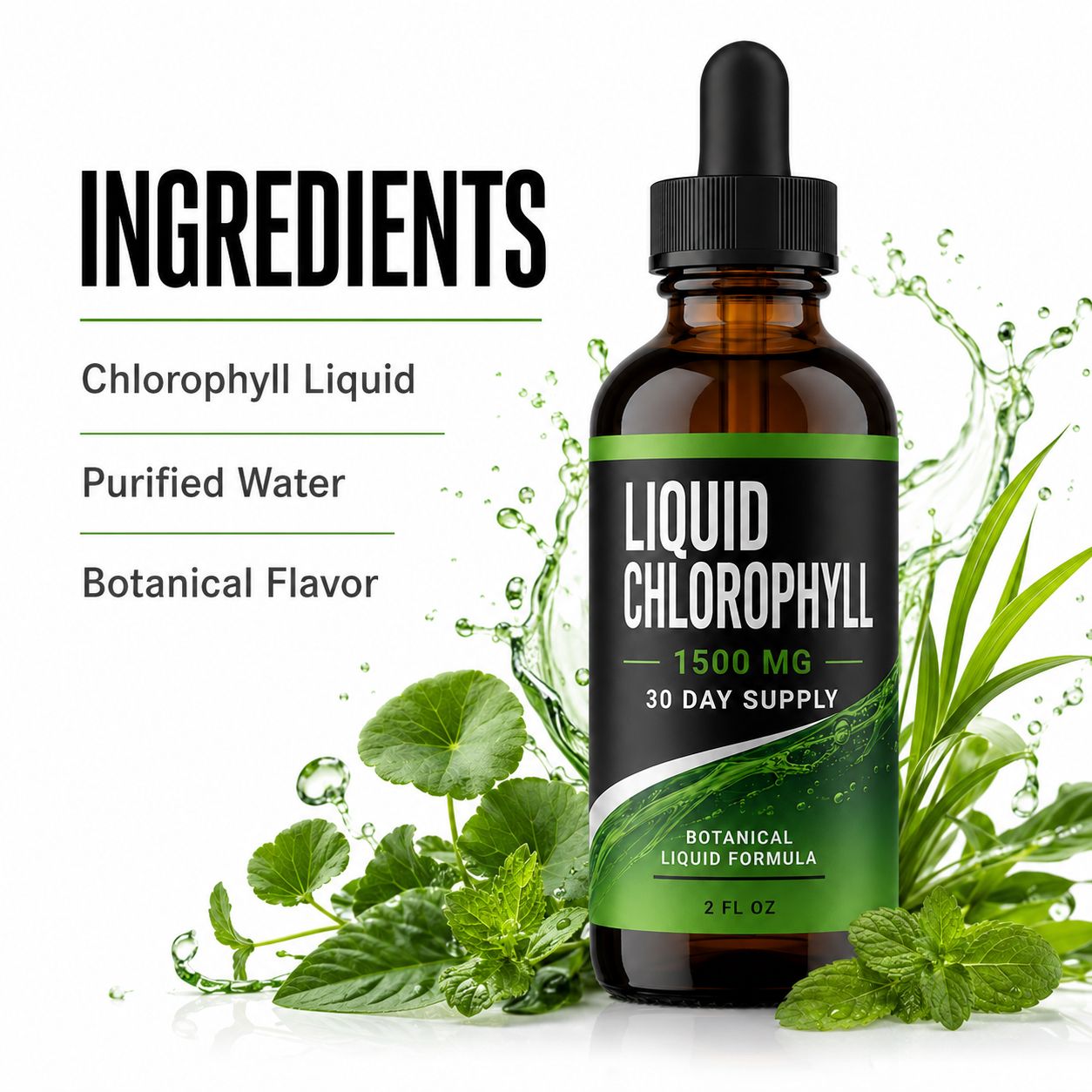 Liquid Chlorophyll Drops (DJ562), product view 3