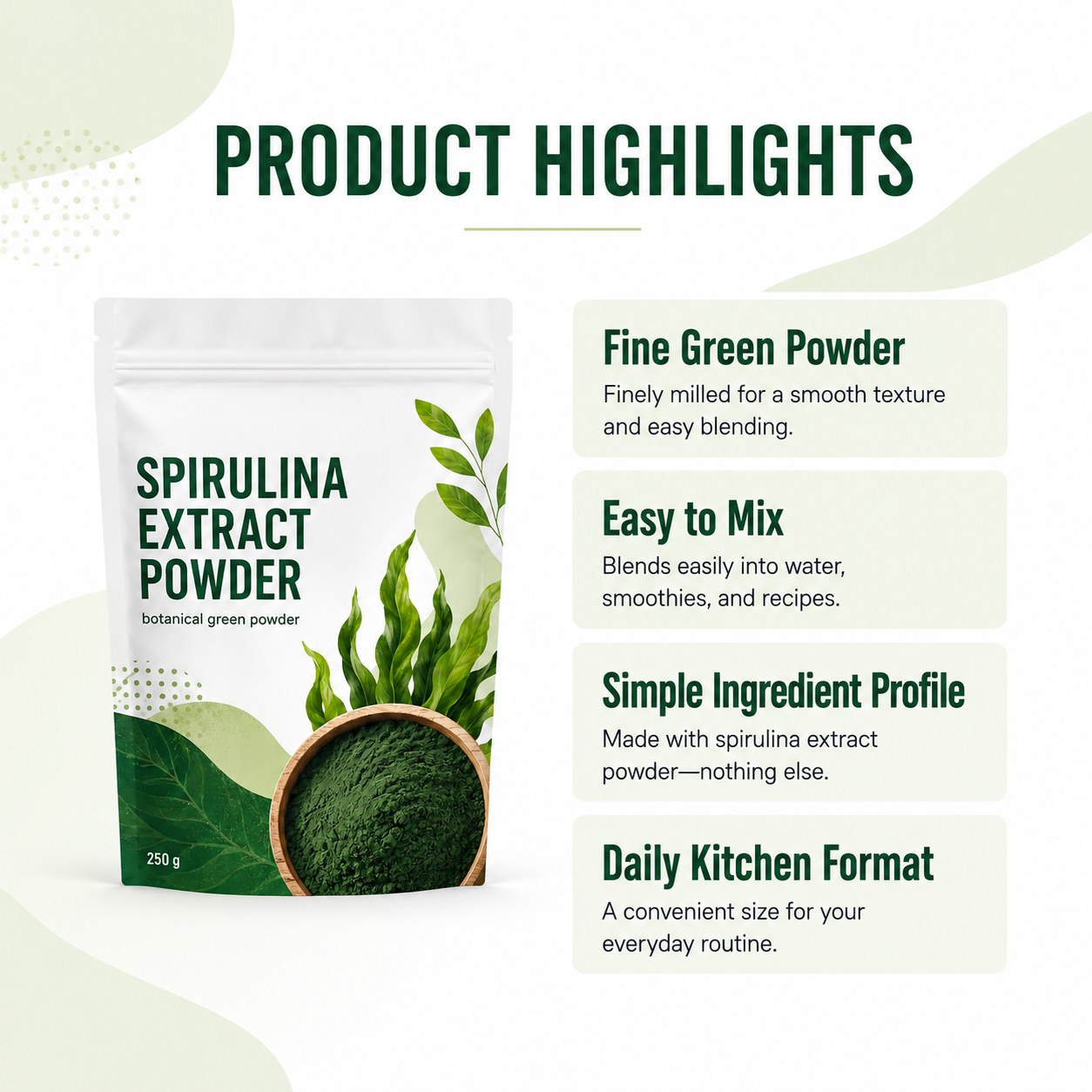 Spirulina Powder (GT046), product view 6