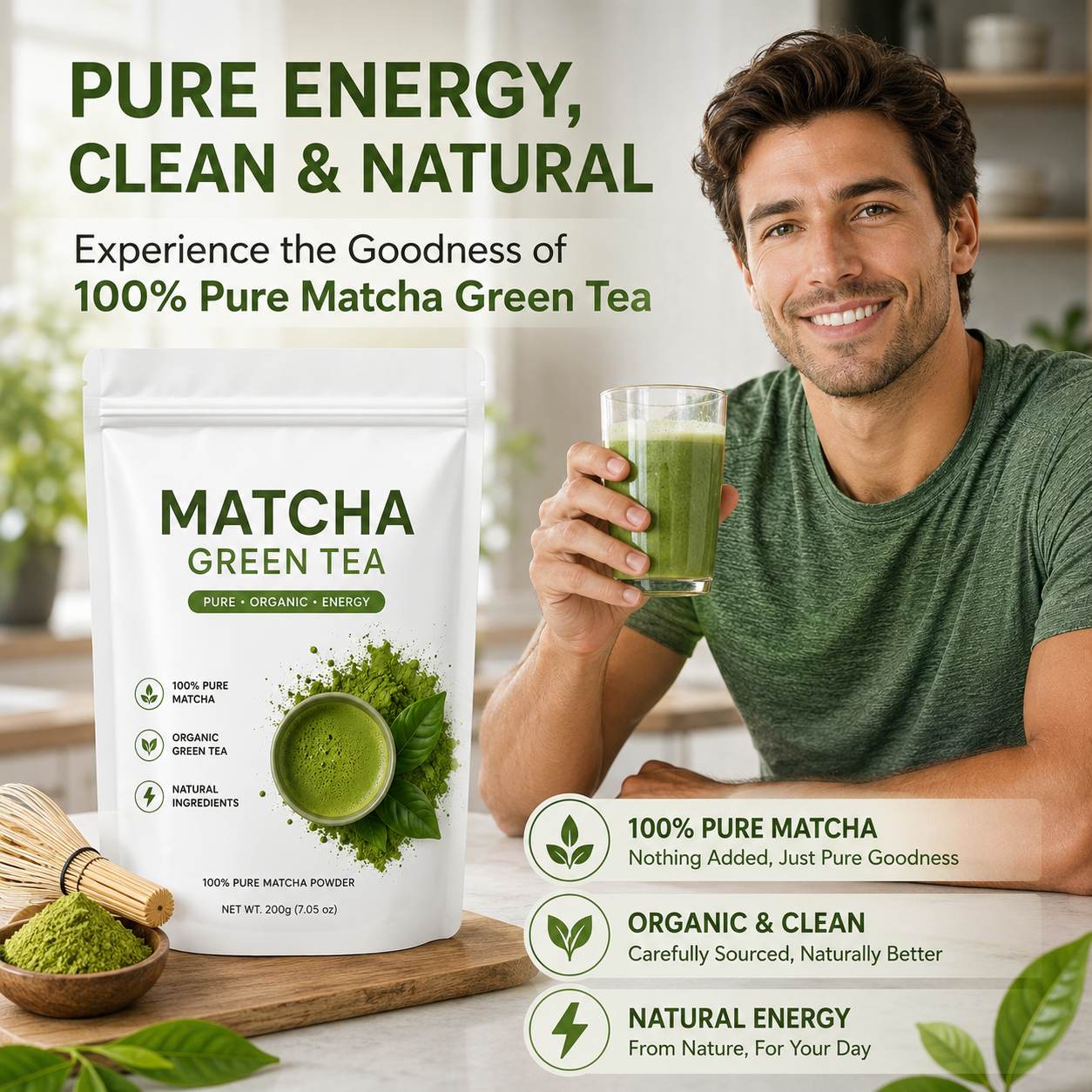 Matcha Green Tea Powder (GT064), product view 4
