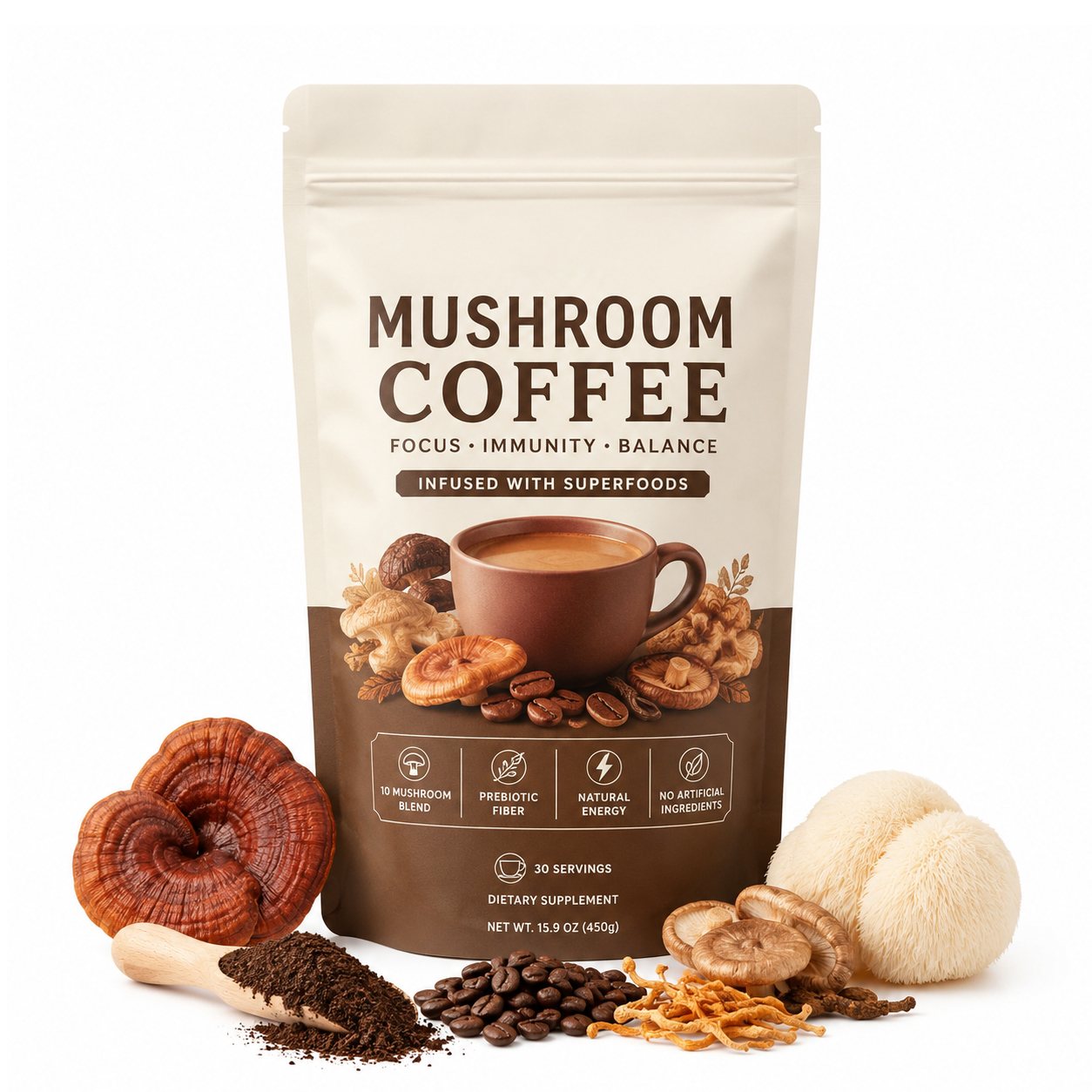 Mushroom Coffee (GT169), product view 1