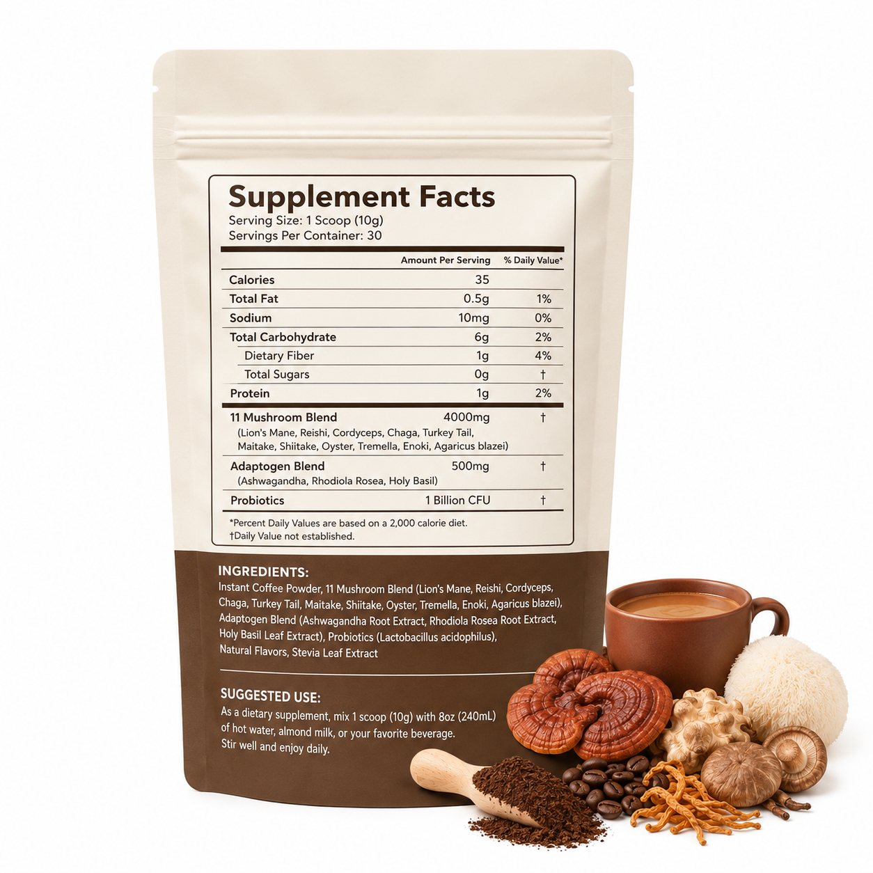 Mushroom Coffee (GT169), product view 2