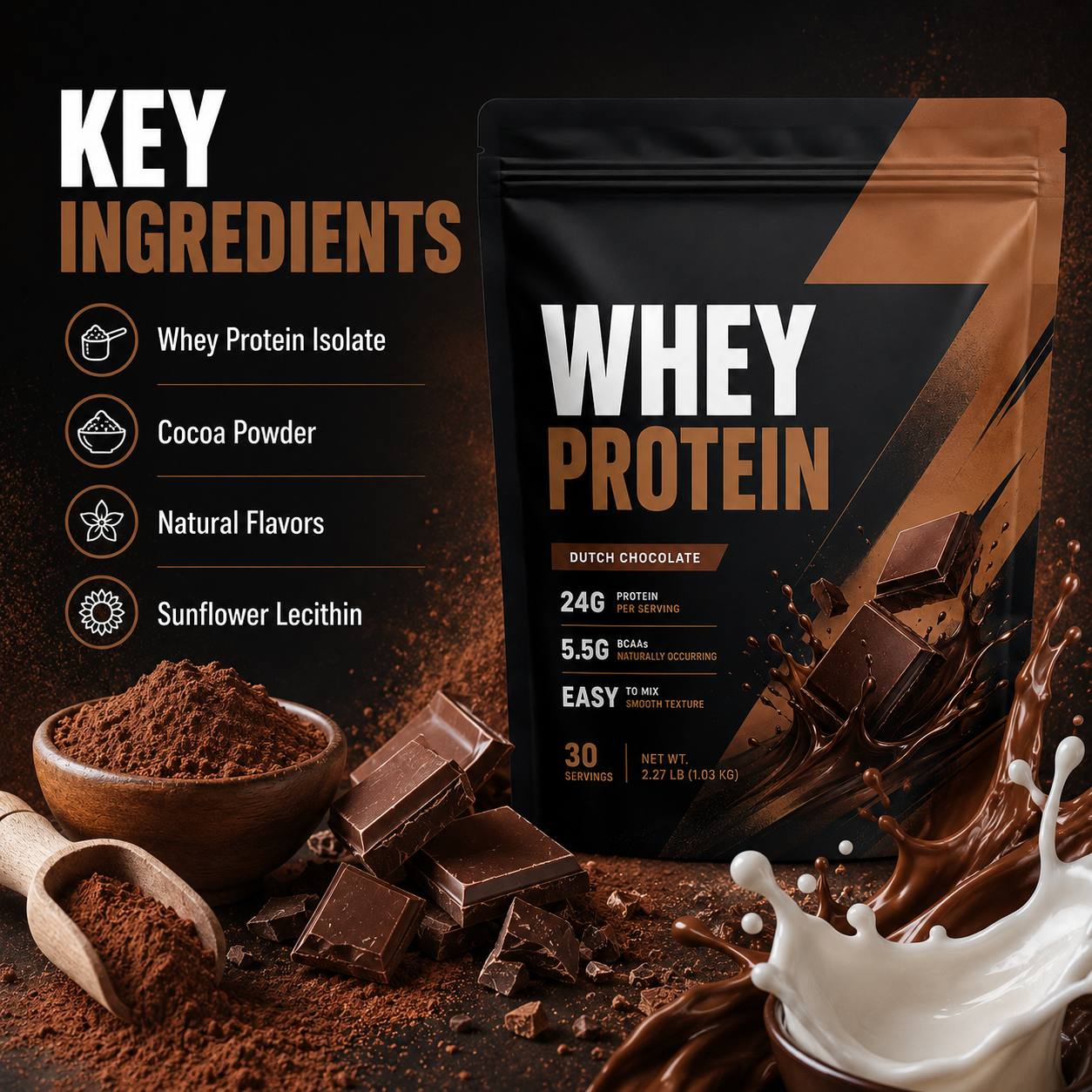 Whey Protein Powder (GT424), product view 3