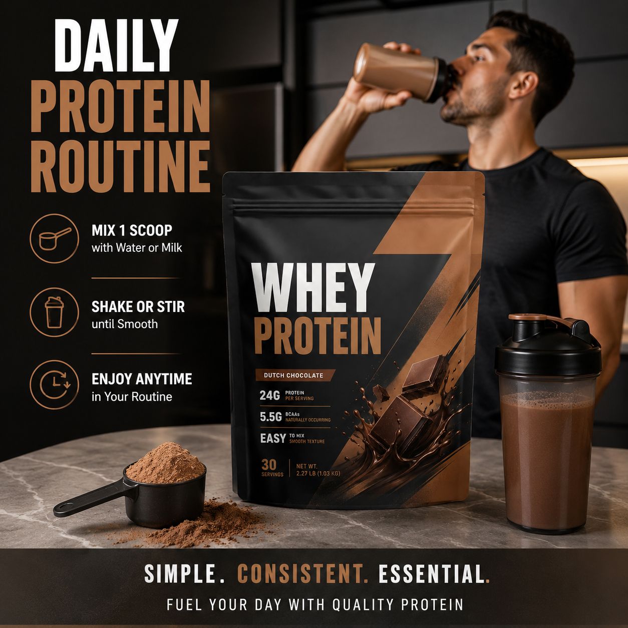 Whey Protein Powder (GT424), product view 4