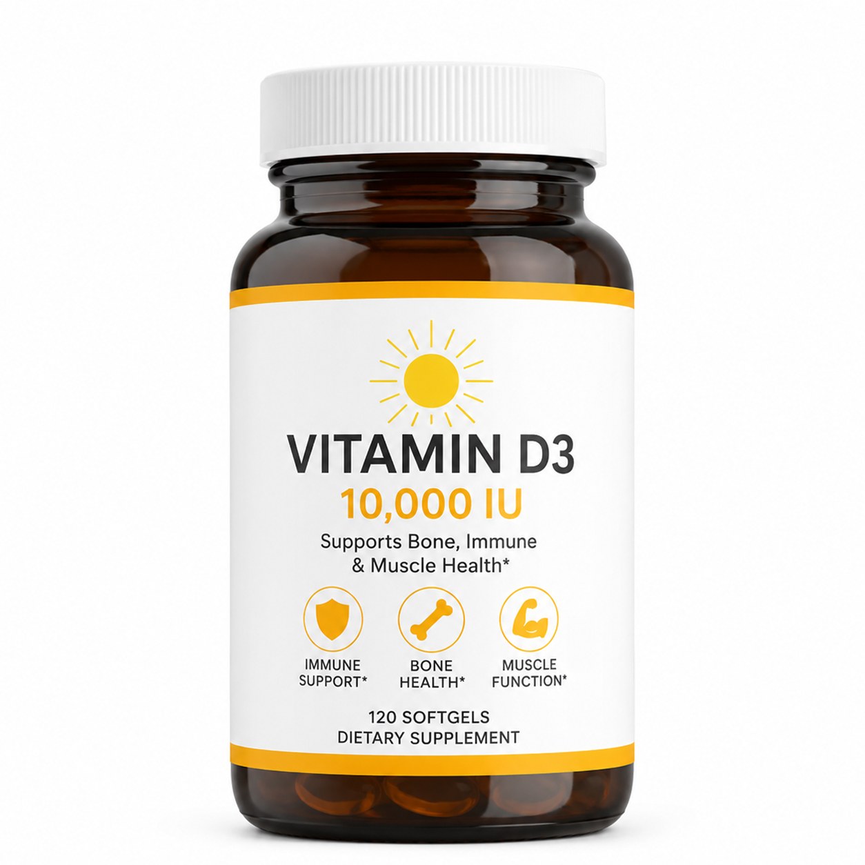 Vitamin D3 Softgels (RJN001), product view 1