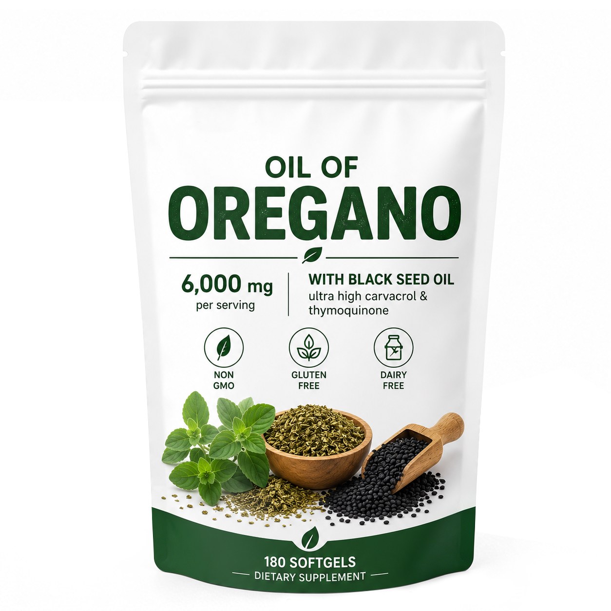Oregano Oil Softgels (RJN003), product view 6