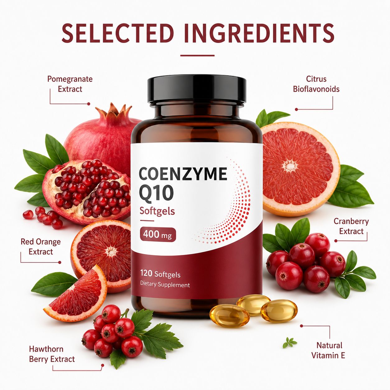 CoQ10 400mg Softgels (RJN022), product view 3