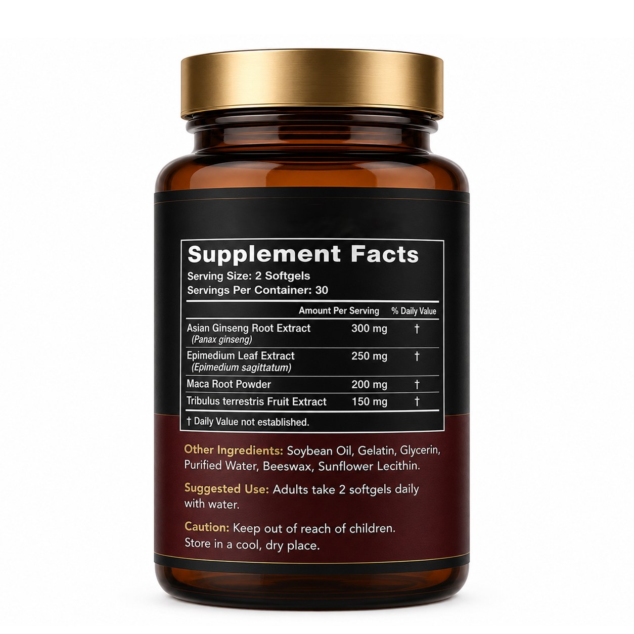 Ginseng Epimedium Softgels (RJN058), product view 2
