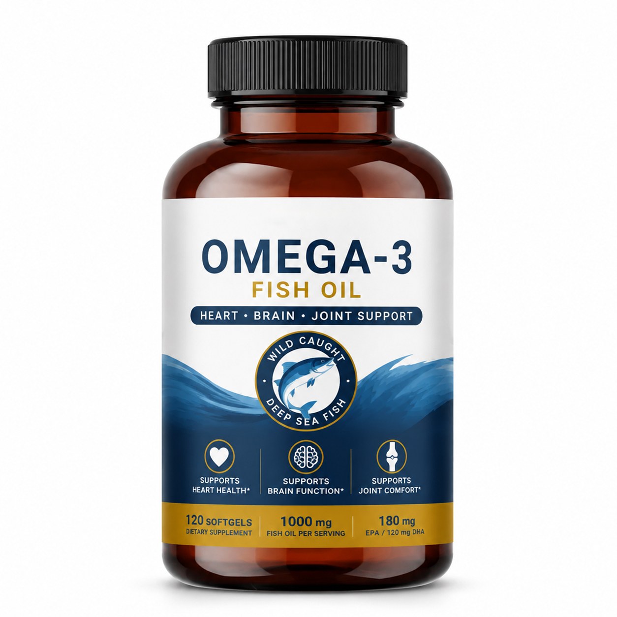 Omega-3 Fish Oil Softgels (RJN251), product view 1