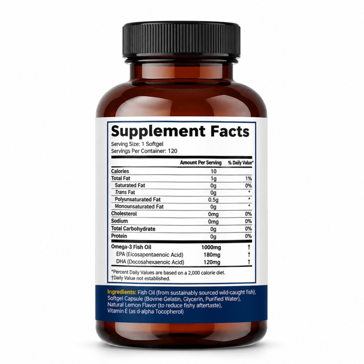 Omega-3 Fish Oil Softgels (RJN251), product view 2