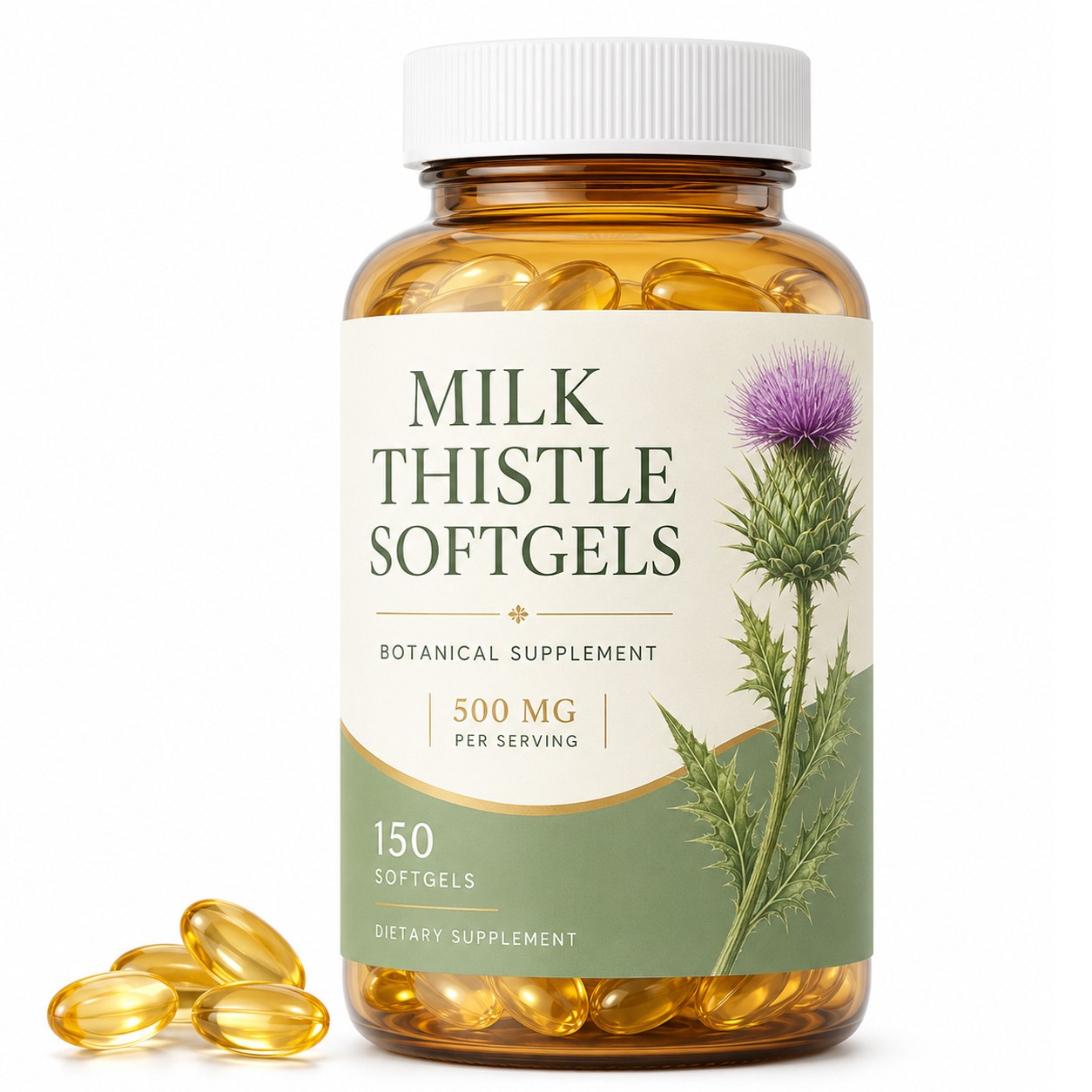 Milk Thistle Softgels (RJN413), product view 1