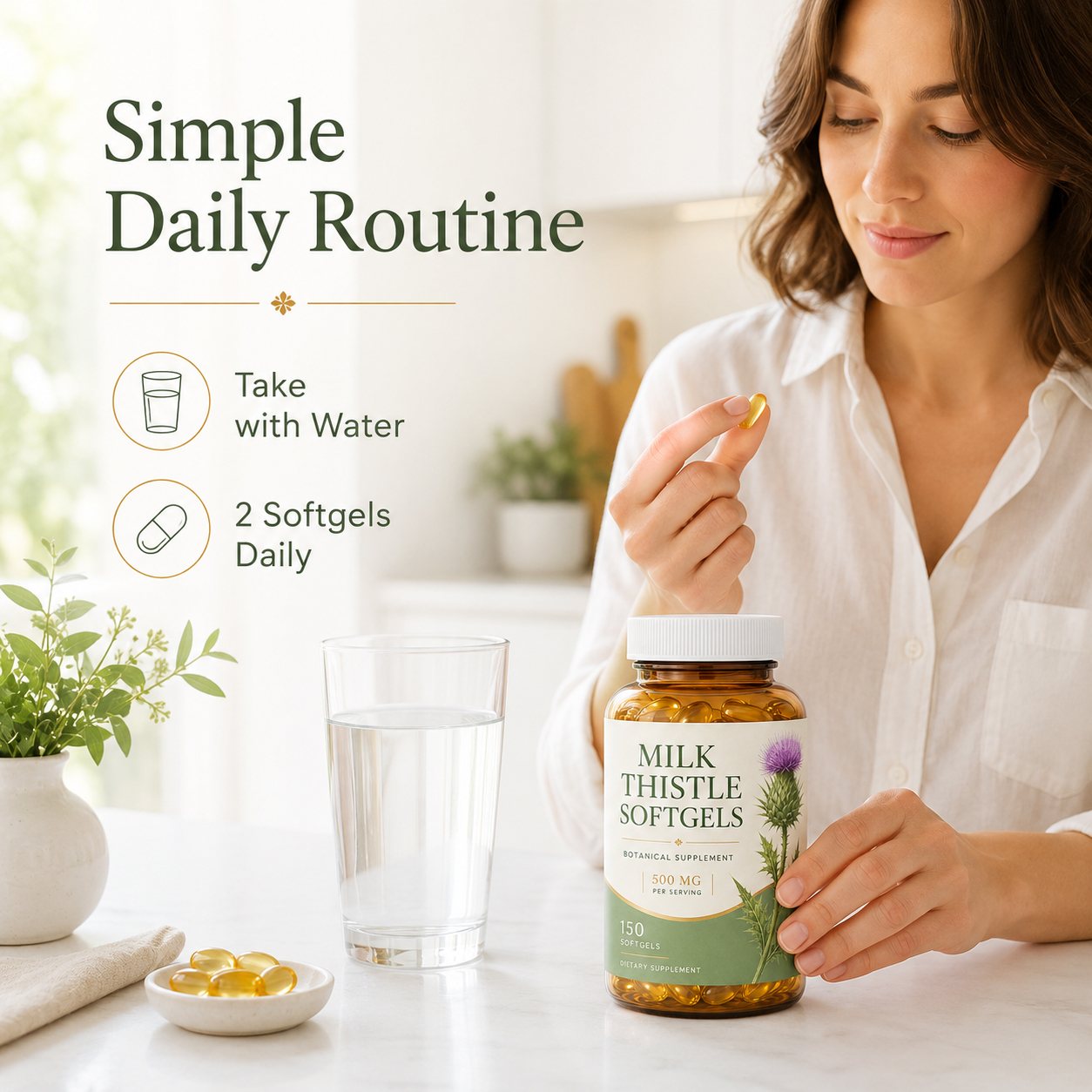 Milk Thistle Softgels (RJN413), product view 4