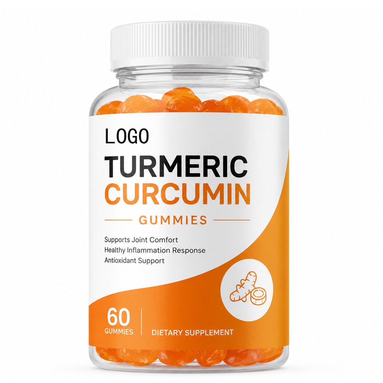 Turmeric Curcumin Gummies (RT067), product view 1