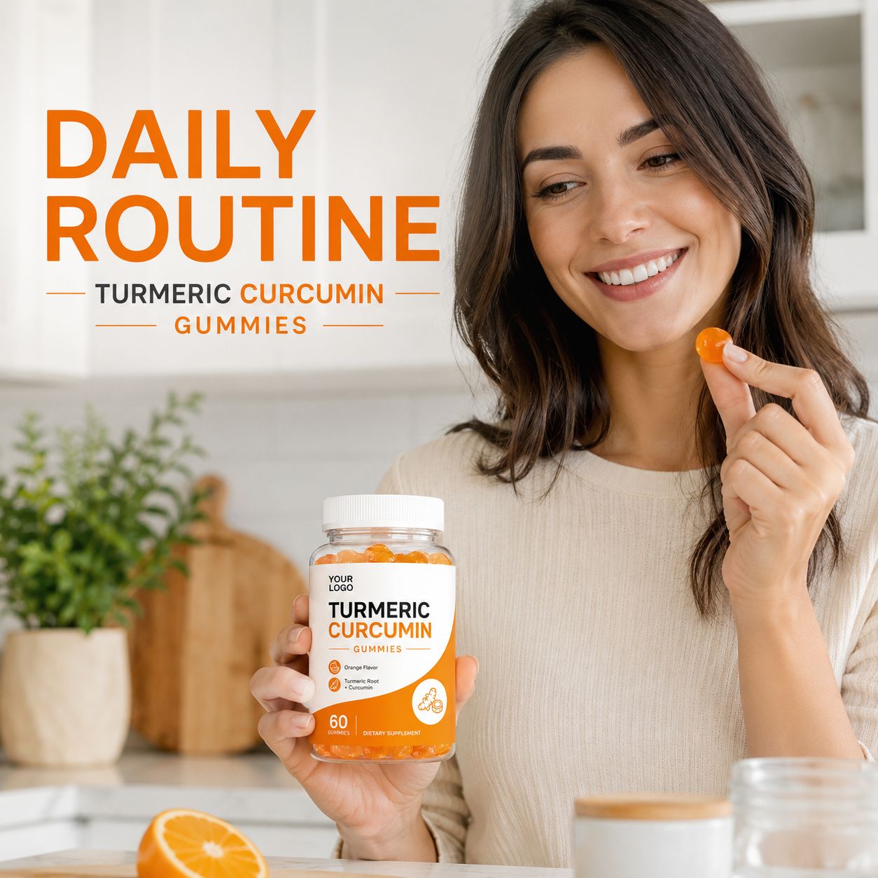 Turmeric Curcumin Gummies (RT067), product view 4