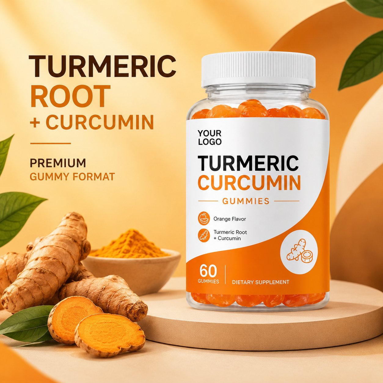 Turmeric Curcumin Gummies (RT067), product view 5