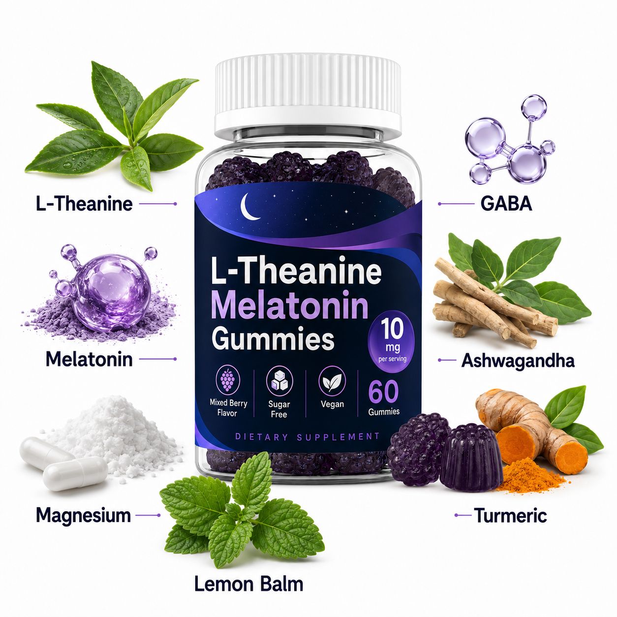 Melatonin Gummies (RT078), product view 3