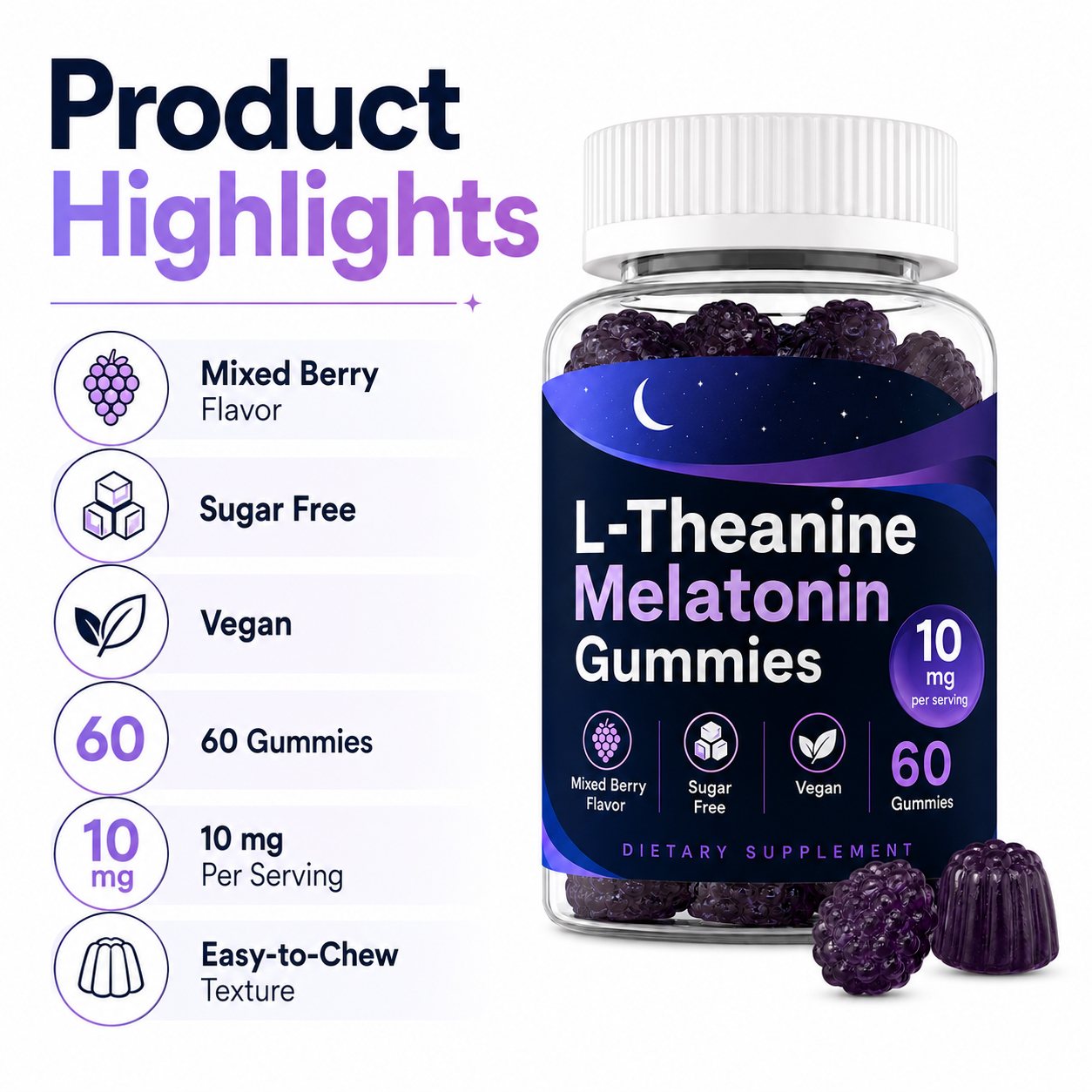Melatonin Gummies (RT078), product view 6