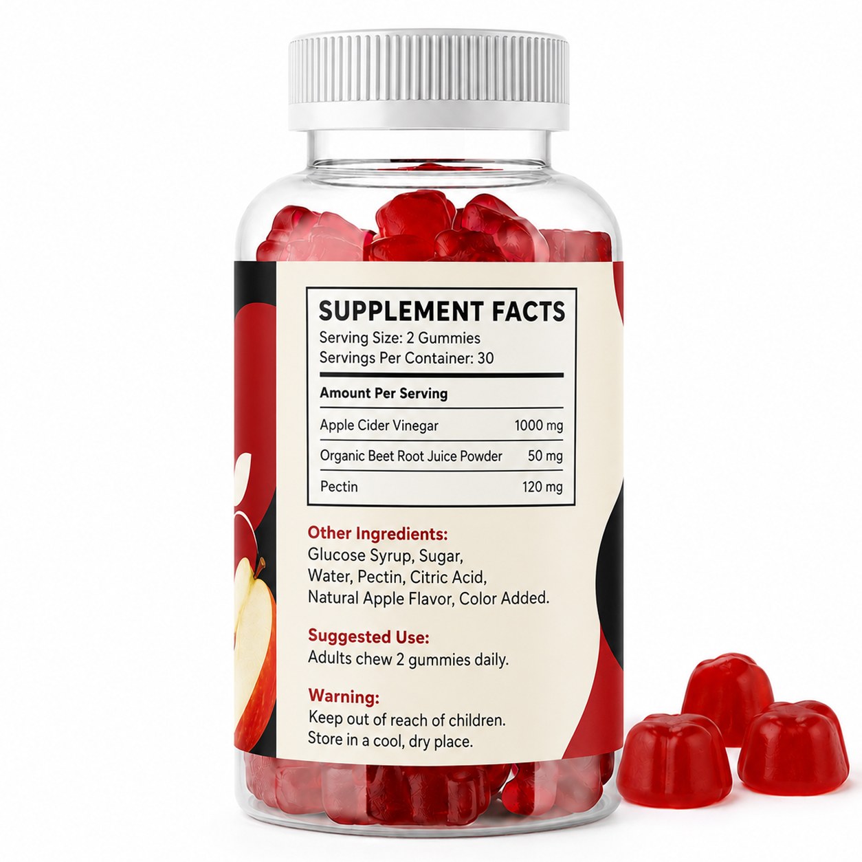 Apple Cider Vinegar Gummies (RT079), product view 2
