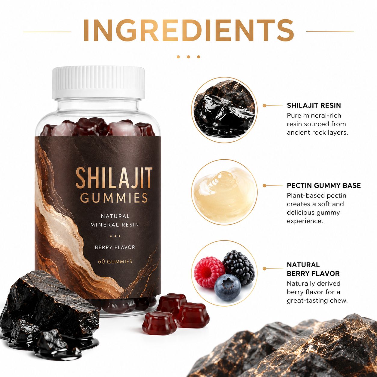 Shilajit Gummies (RT085), product view 3