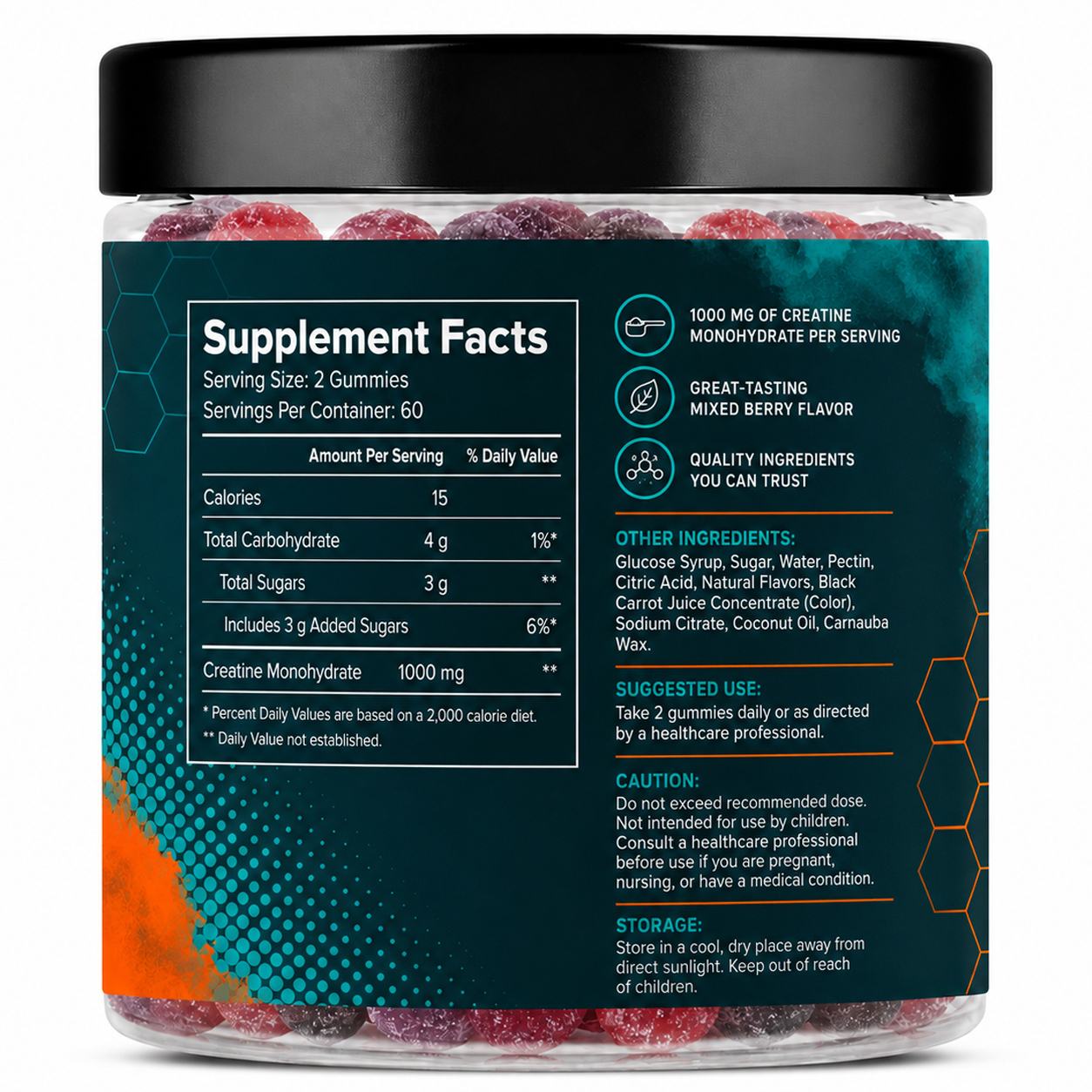 Creatine Gummies (RT095), product view 2