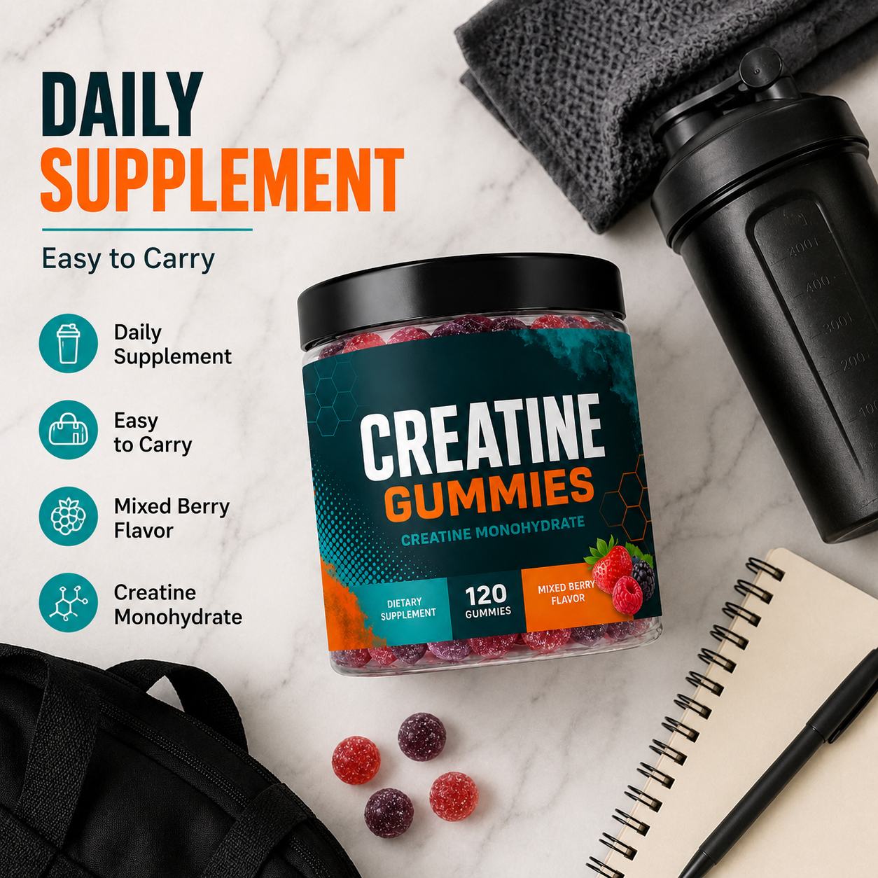 Creatine Gummies (RT095), product view 5