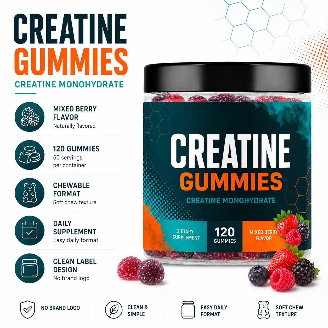 Creatine Gummies (RT095), product view 6