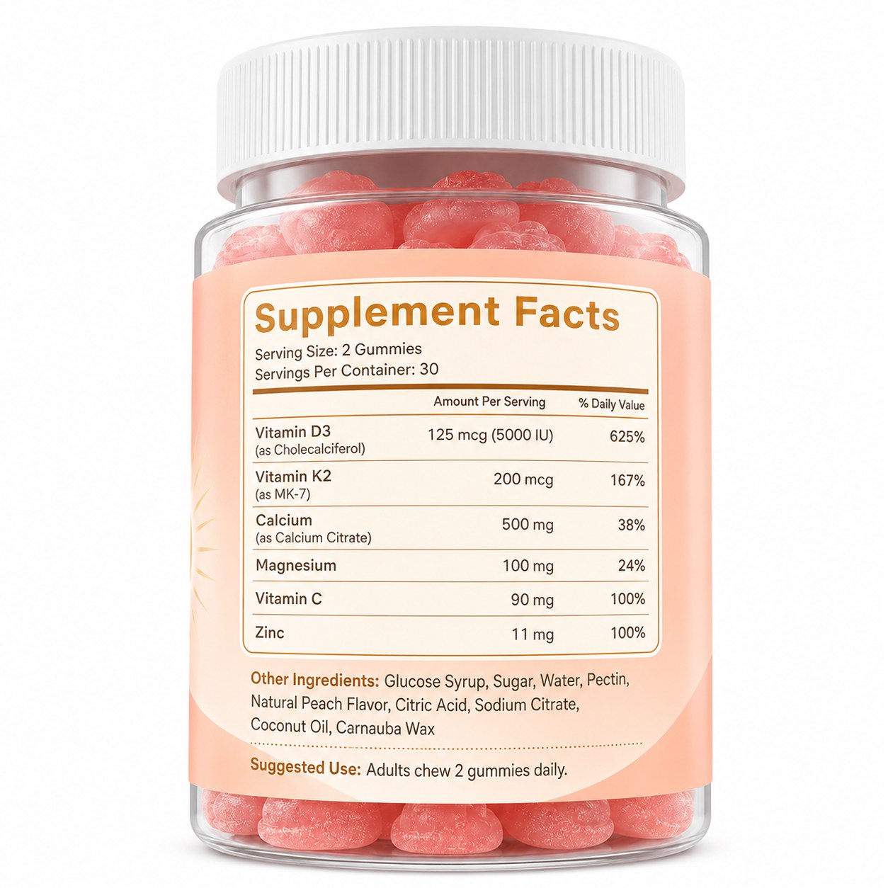 Vitamin D3 K2 Gummies (RT109), product view 2