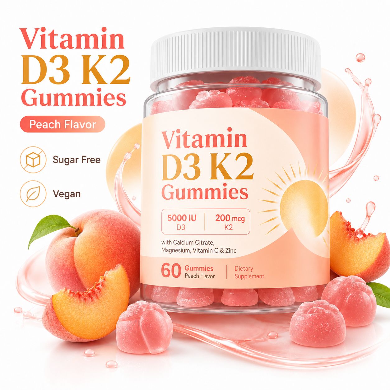 Vitamin D3 K2 Gummies (RT109), product view 5