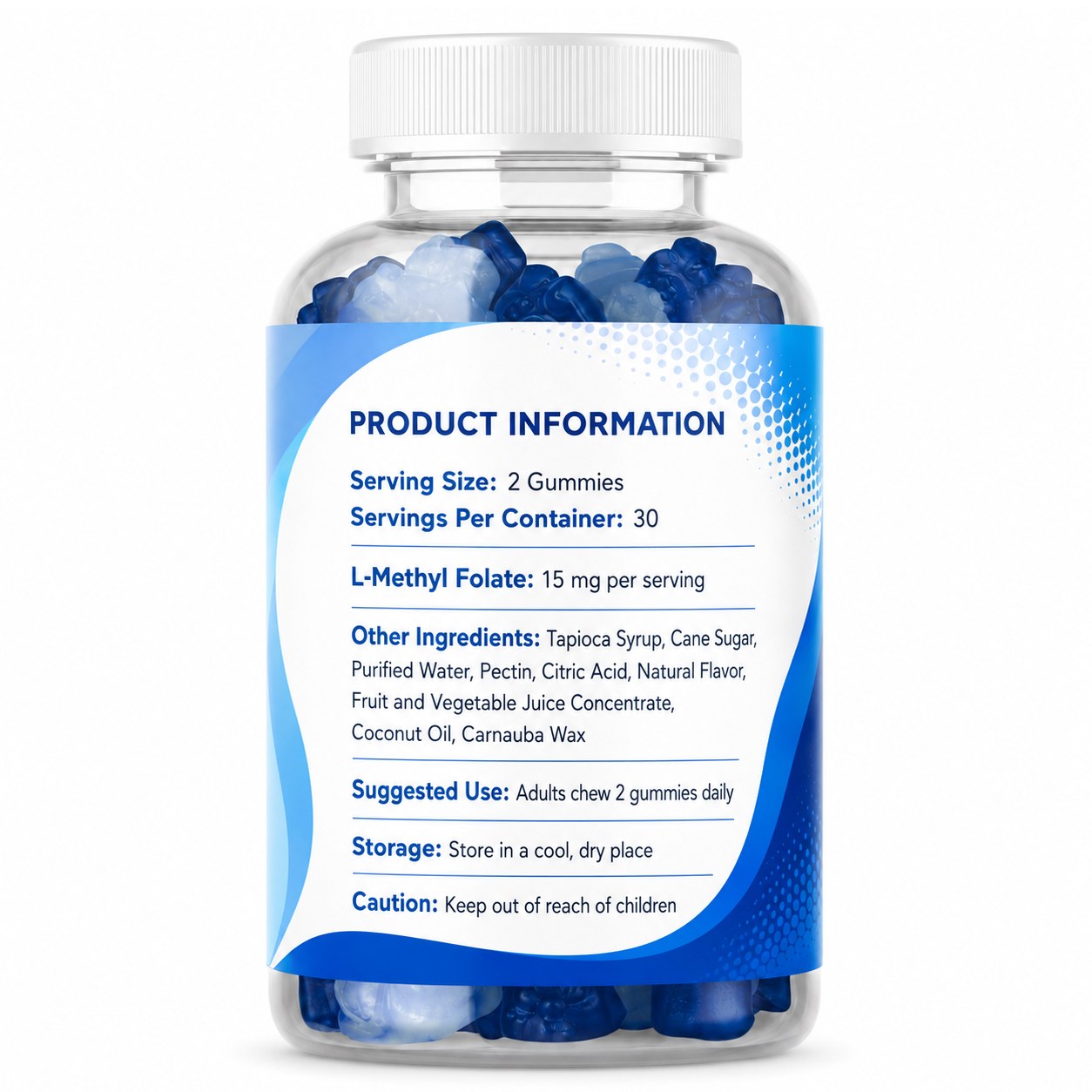L-Methylfolate Gummies 15mg (RT569), product view 2