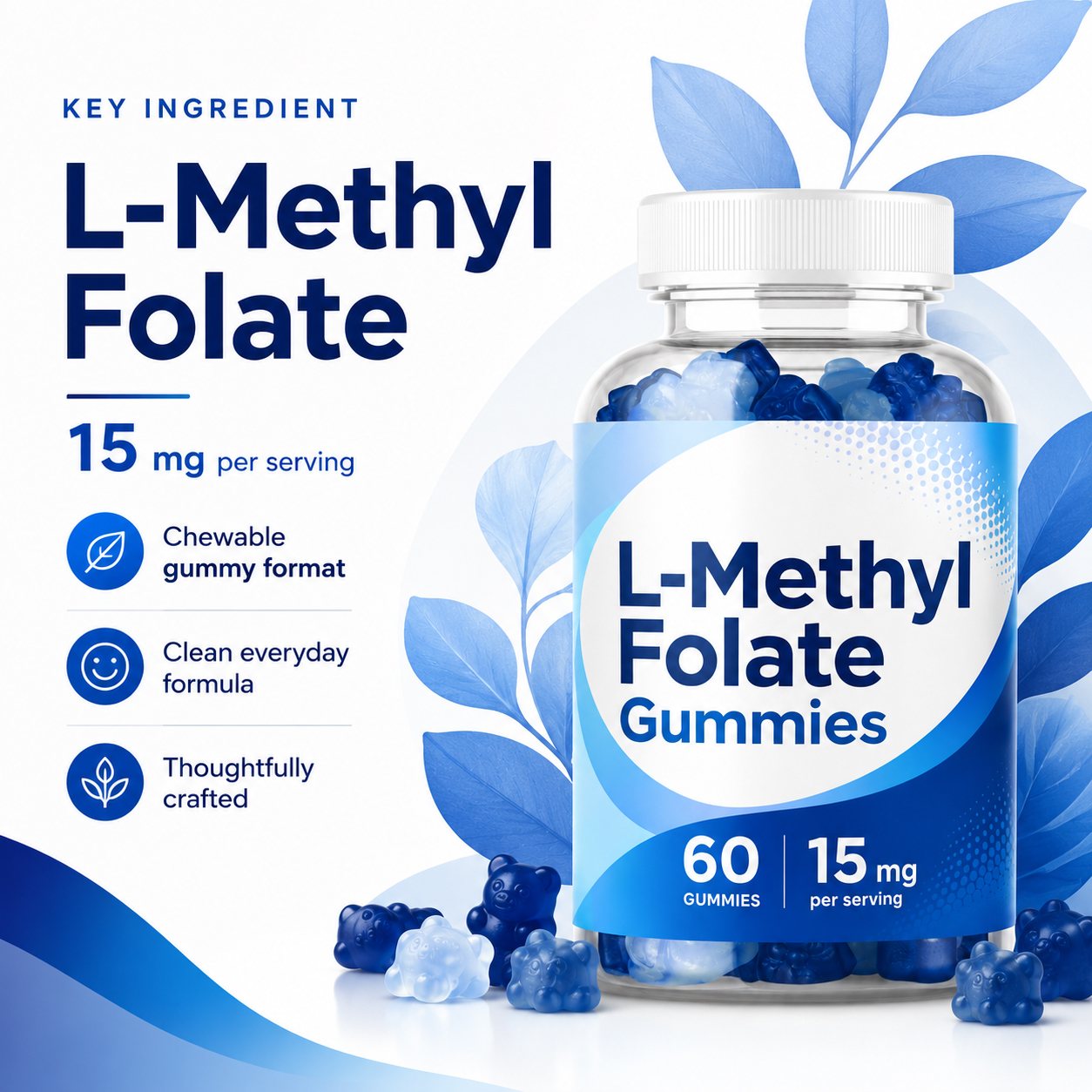 L-Methylfolate Gummies 15mg (RT569), product view 3