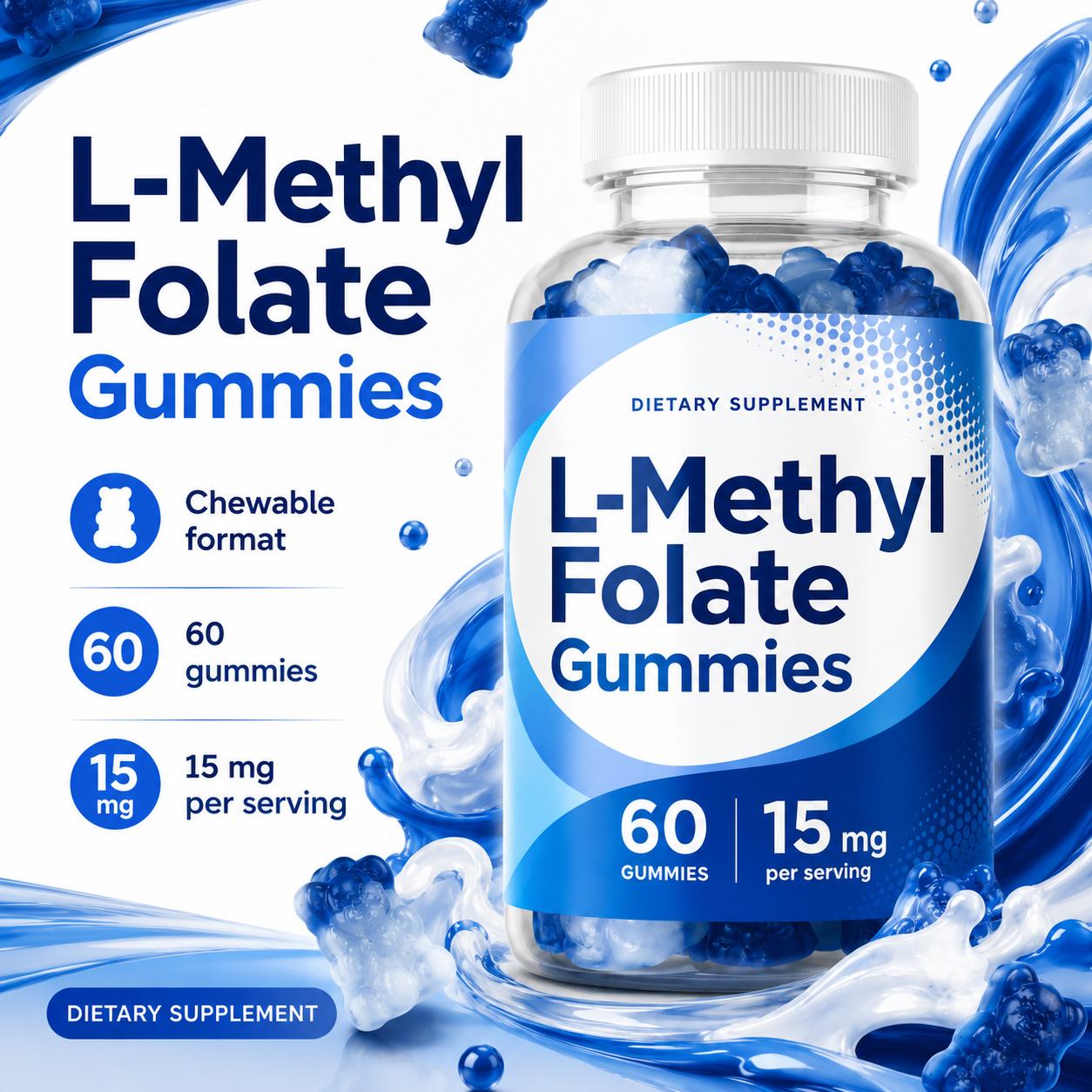 L-Methylfolate Gummies 15mg (RT569), product view 5