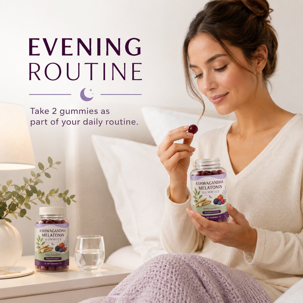 Ashwagandha Melatonin Gummies (RT582), product view 4