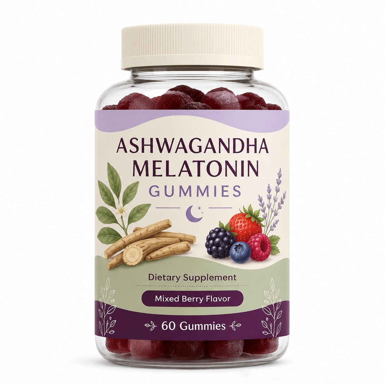 Ashwagandha Melatonin Gummies (RT582), product view 7