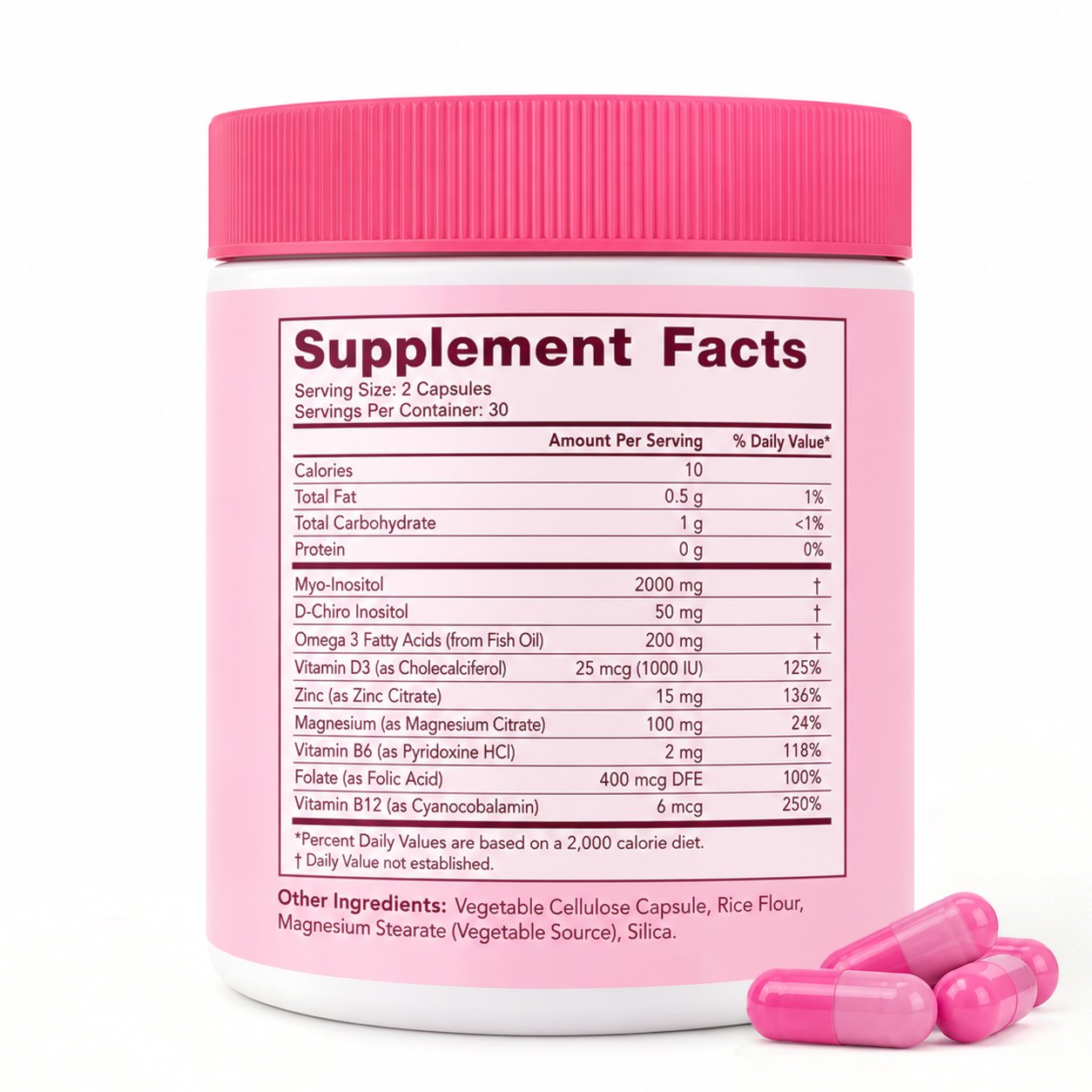 Inositol Supplement for Women (YJN010), product view 2