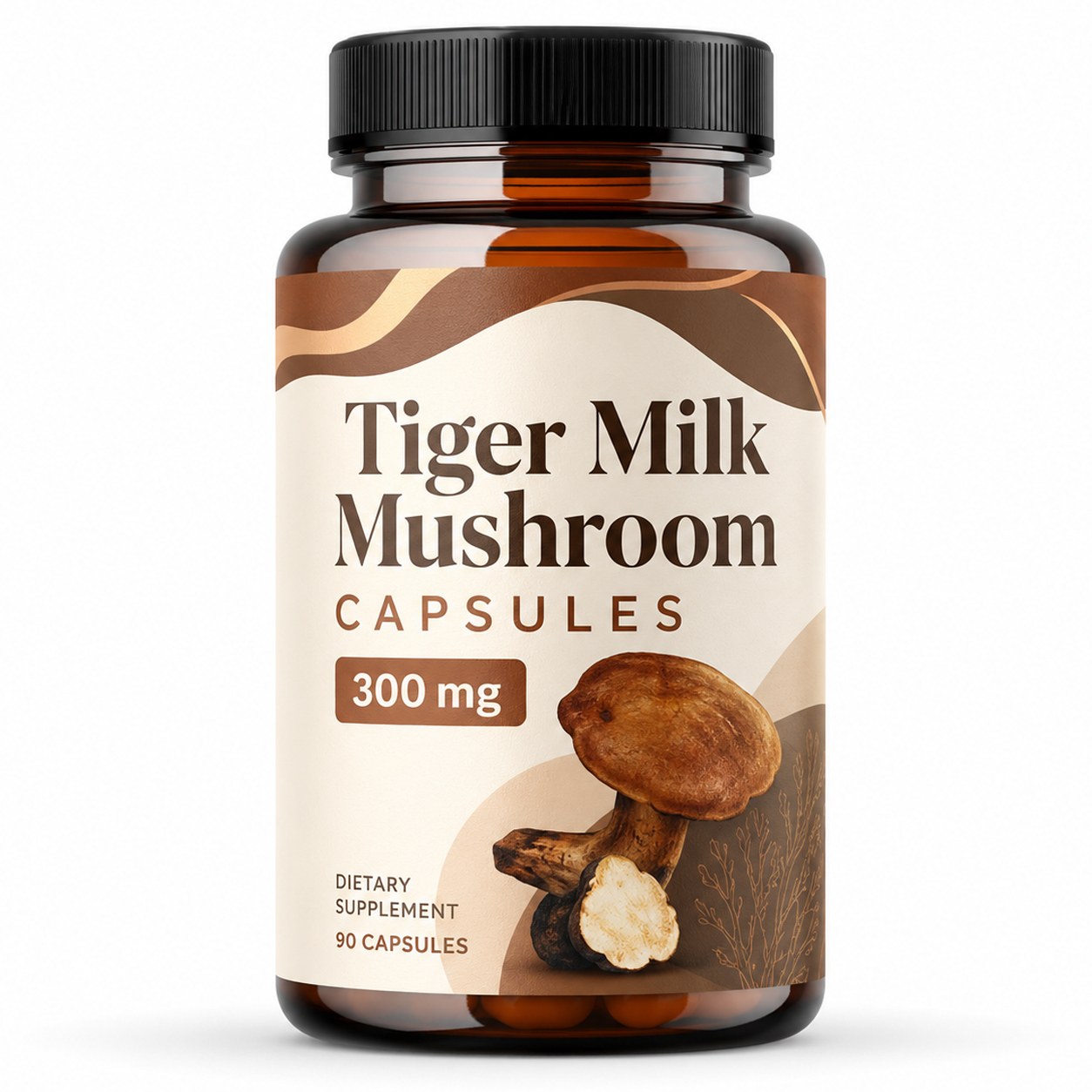 Tiger Milk Mushroom Capsules 600 mg (YJN060), product view 1