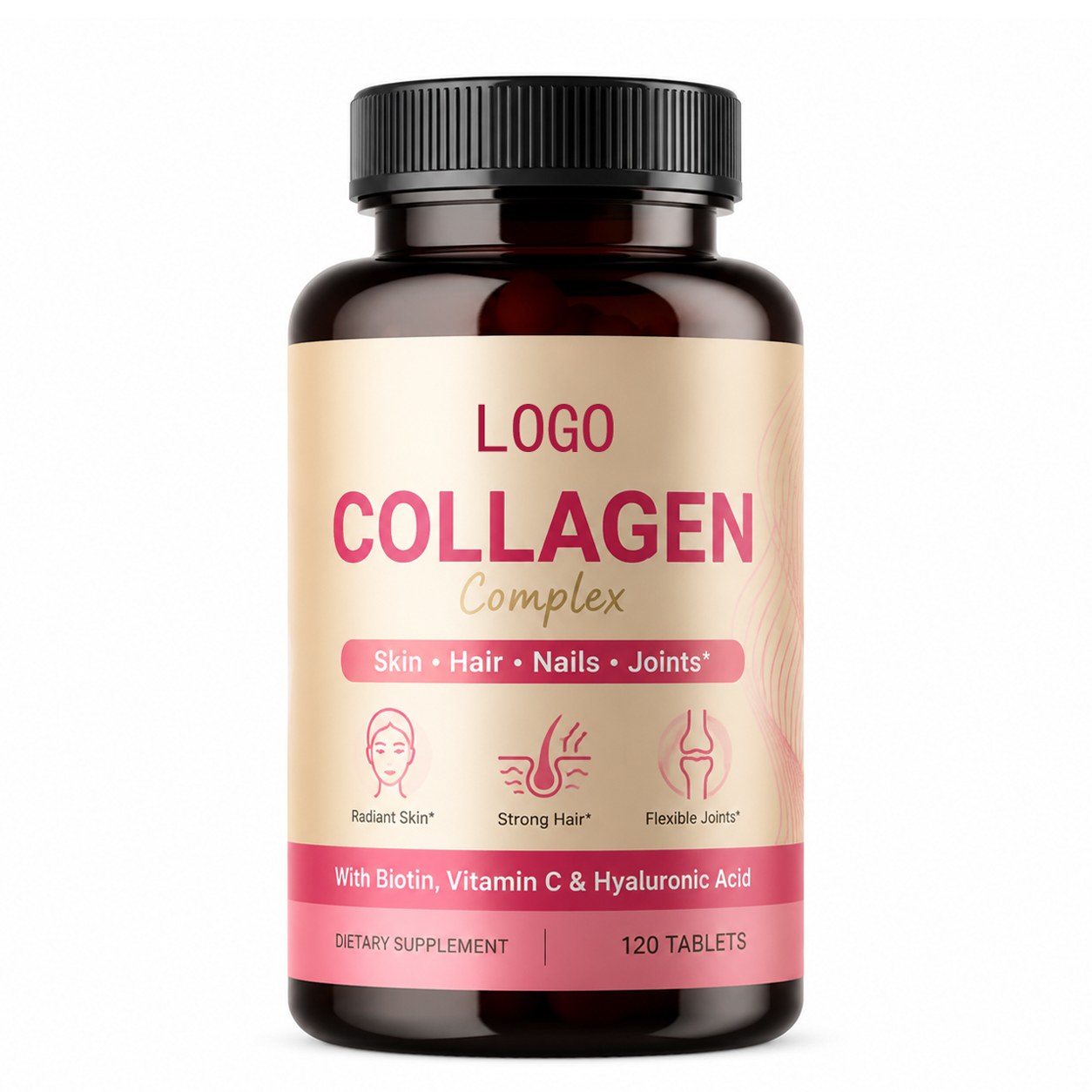 Multi Collagen Capsules with Biotin, Vitamin C & Hyaluronic Acid (YJN179), product view 1
