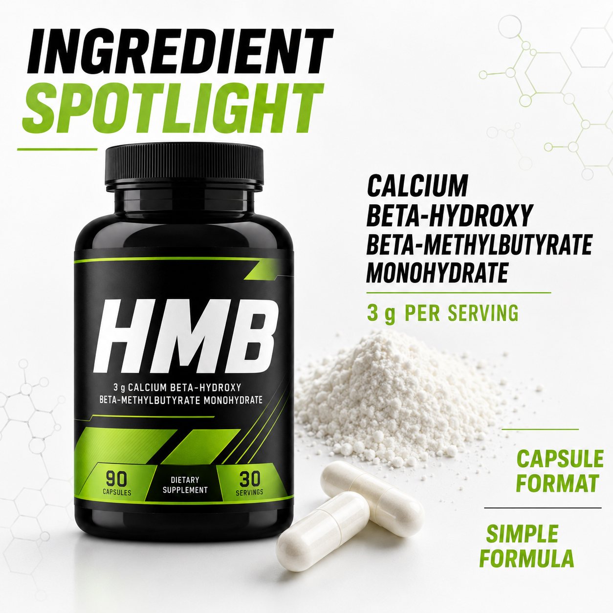 HMB Capsules 3000 mg (YJN433), product view 3
