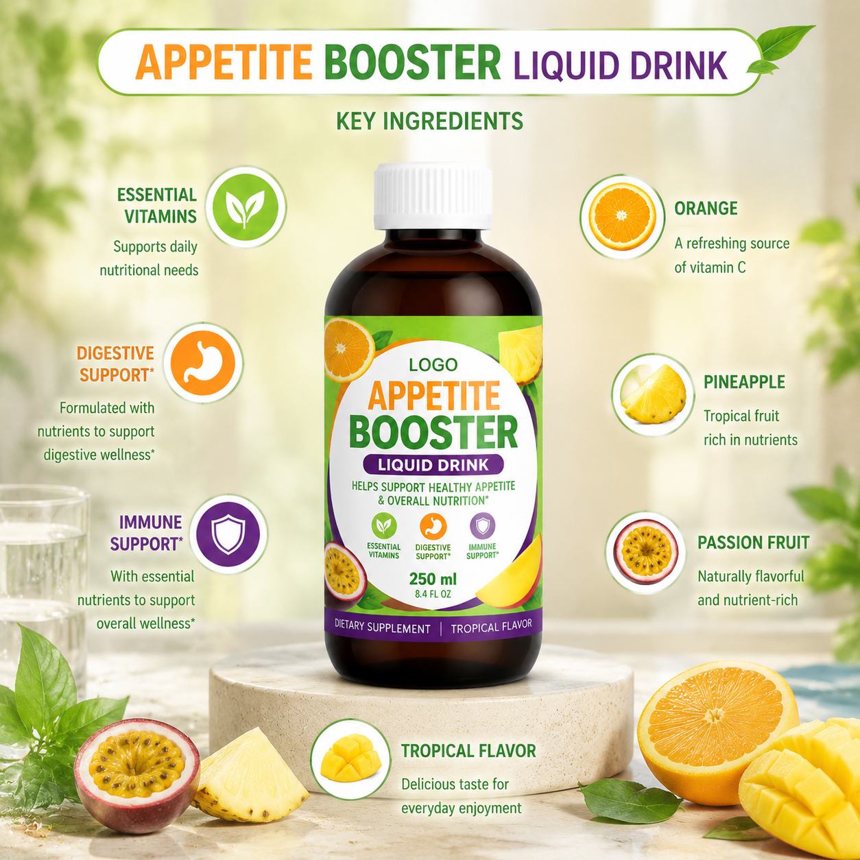 Appetite Support Liquid Supplement (YL012), product view 3