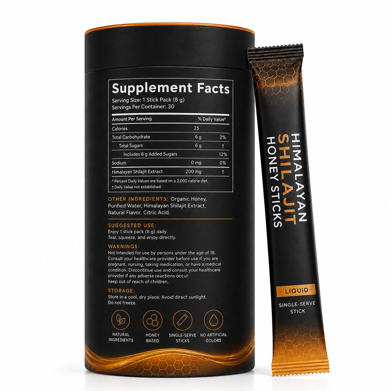 Himalayan Shilajit Honey Sticks (YL013), product view 1